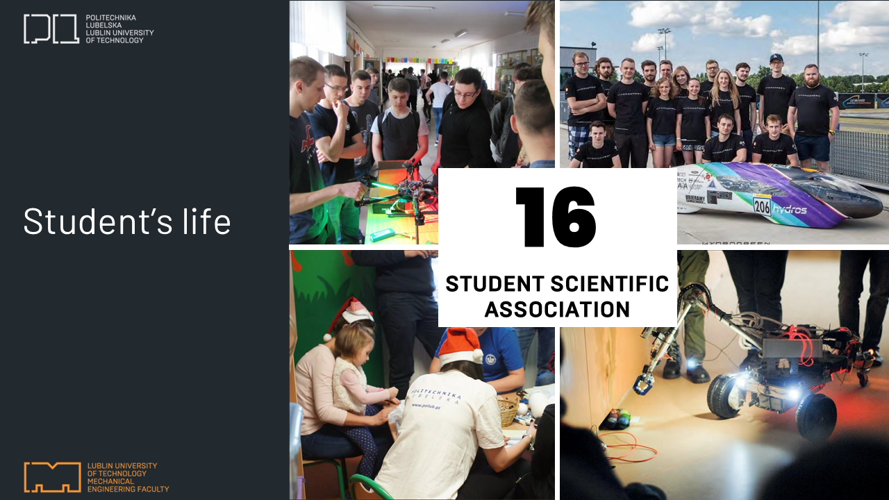 Koła naukowe studentów Wydziału Mechanicznego
