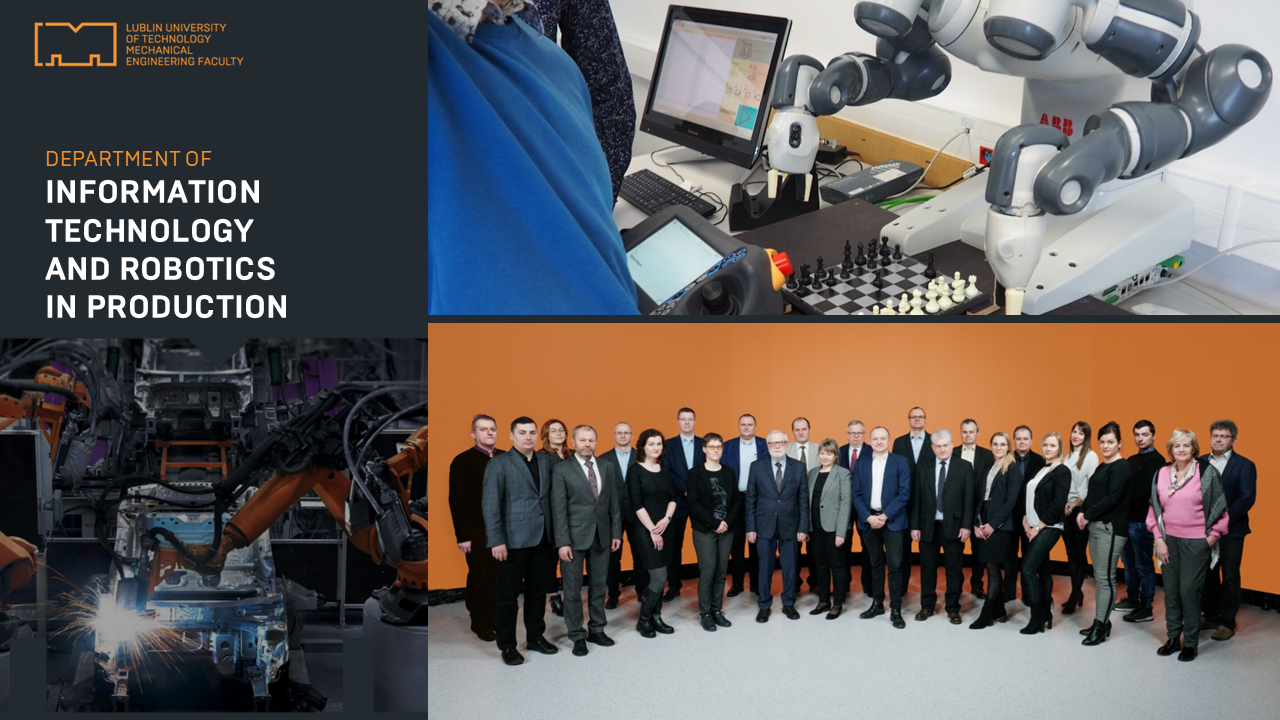 Department of Information Technology and Robotics in Production - department visual banner