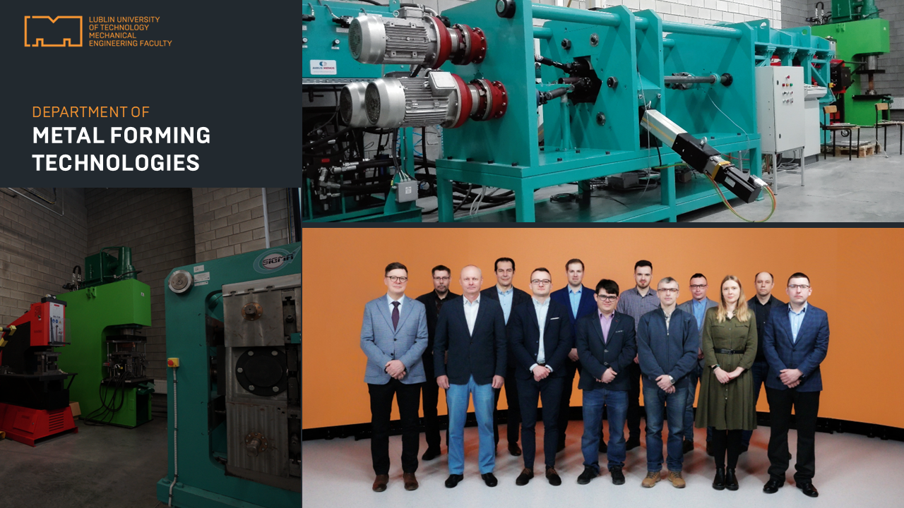 Department of Metal Forming - department visual banner