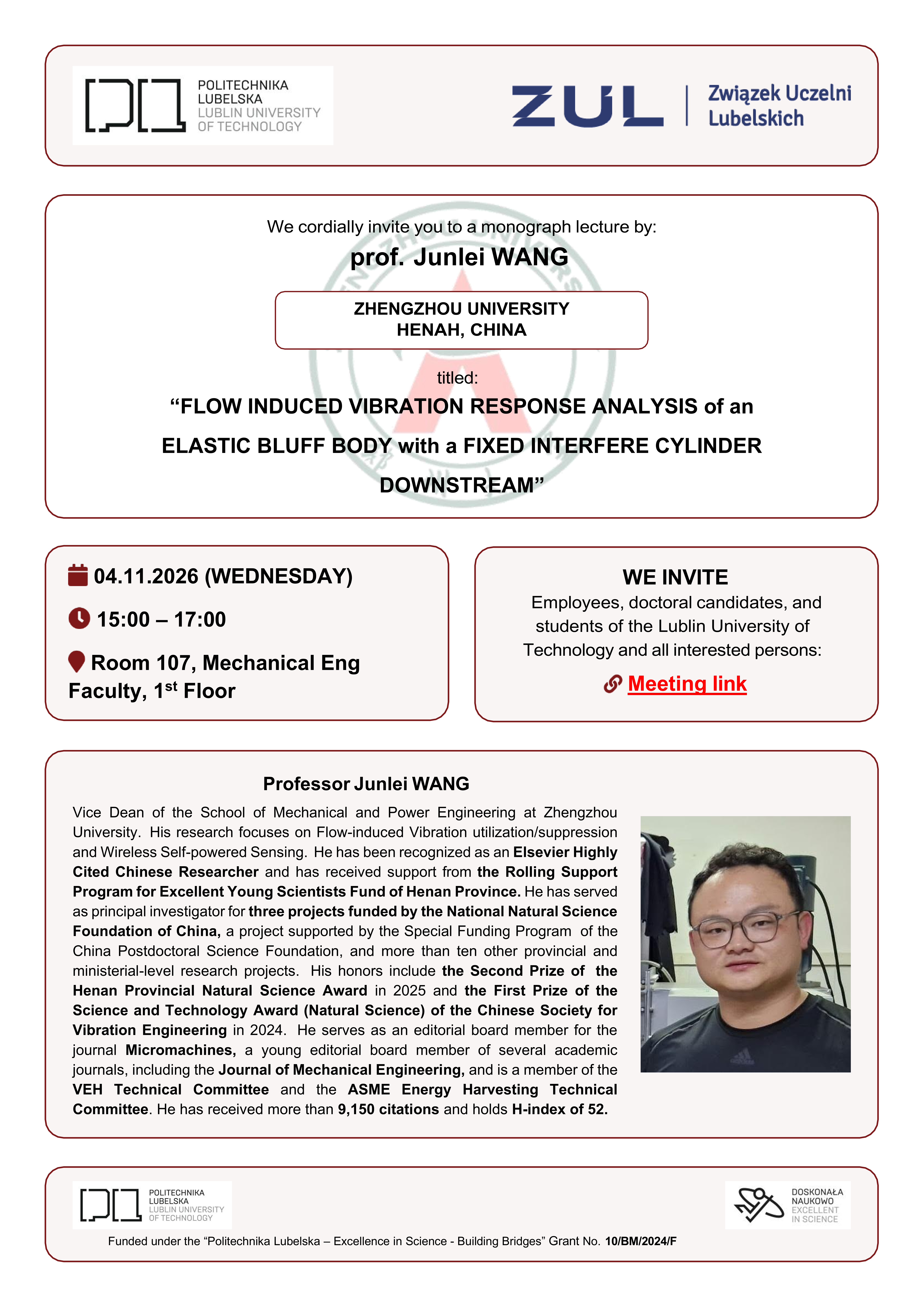 Event poster: Prof. Fabrizio Scarpa lecture - Part 1