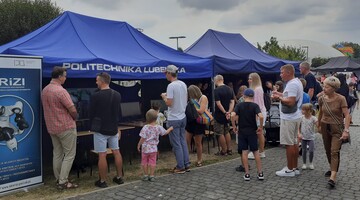 31 sierpnia 2025 roku Katedra Informatyzacji i Robotyzacji Produkcji na pikniku rodzinnym „Z nauką za pan brat”